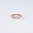14K RG Lab Diamond Oval Cut Brilliant With Certificate Engagement Ring / 3.54gr / Sz 6 3/4 / 1.50Ct Lab / D / VS 1