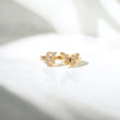 10K YG Diamond Butterfly - Letter T Rings / 2.24gr / Sz 6 1/4 / 0.09Wt Dia