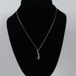 14K White Gold Infinite Diamond Necklace Jewelry Set / 3.7gr
