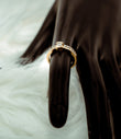 Diamond Band Engagement Ring 14K Yellow Gold / 3.7gr / Size 6