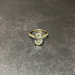 14K Yellow Gold Lab Diamond Oval Brilliant Engagement Ring 2.50Ct Lab Dia Vs / 2.73gr / Size 6 3/4