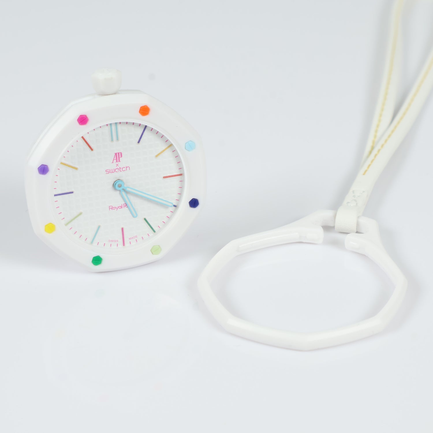 Swatch X Audemars Piguet Bioceramic Royal Pop Huit Blanc Watch / 40mm