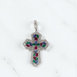 10K WG Diamond Cross Pendant / 12.4gr / 2.2in / RSE-4Ct / D-2Ct