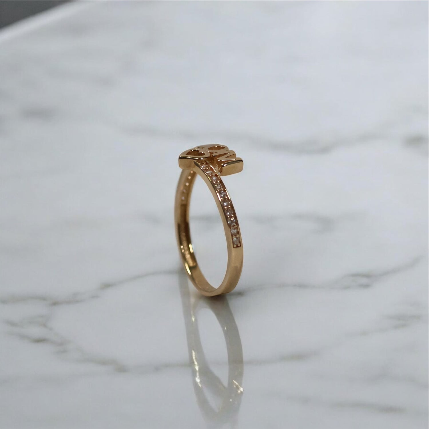 14K YG Mom Ring / 1.62gr / Sz 7