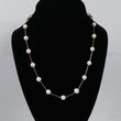 14K Yellow Gold Pearls Chain / 11.2gr / 7mm / 19in