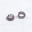 14K White Gold Diamond Fashion Hoop Earrings 1.55Ct / 4gr