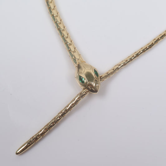 14K YG Snake Link Chain / 51.5gr / 19.5in /