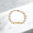 18K Yellow Gold Gc Baby Name Bracelet / 2.6gr / 4.8mm / 5.5in