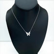 14K White Gold Diamond Butterfly Jewelry Set 0.75Ct / 3gr