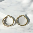 18K Yellow Gold Sami Hoop Earrings / 1.64gr / 1in