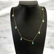 14K Yellow Gold Eye Of Fatima Waist Belly Chain / 5.1gr / 1.5mm / 34in