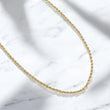 14K YG Rope Solid Chain / 16.7gr / 2.5mm / 24in /