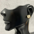 14K Yellow Gold Diamond Square Luxury Stud Earrings 1.02 Ct Dia Vs/Si / 2.22gr / 7mm