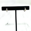 14K White Gold Diamond Heart Hoop Earrings 0.70Ct Dia / 2.22gr