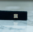 10K Yellow Gold Diamond Square Stud Earrings 0.16Ct Dia / 0.95gr