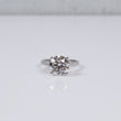 14K WG Lab Diamond Duo Round Brilliant With Certificate Engagement Ring / 6.06gr / Sz 7 / 5.01 CTTW Lab VS / E-F