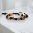 18K YG Saint Benito Bracelet Tejido / 6gr / Adjustable /