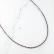 14K WG Wheat Spike Link Chain / 8gr / 2mm / 16in /