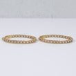 14K Yellow Gold Diamond Luxury Hoop Earrings 1Ct Dia / 17.2gr / 1.5in