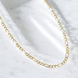 14K Yellow Gold Figaro Chain / 14.6gr / 4.4mm / 24in