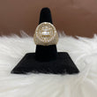 Luxury Ring 14K Yellow Gold With Diamond 5,75ct / 15,5gr / Size 10