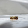 18K Three Colour Gold Luxury Engagement Ring With Diamond / 5.1gr / Size 8 1/2
