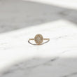 14K YG Diamond Luxury Oval Style Engagement Ring / 4.15gr / Sz 7 / Wt Dia