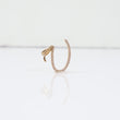 10K YG Diamond Little Letter U Italics Pendant / 1.13gr / 0.5in / D-0.10Ct