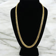 14K YG Cuban Link Chain / 95.2gr / 7.7mm - 22in
