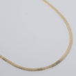 14K YG Flat Snake Chain / 11.7gr / 3.4mm / 18in /