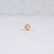 18K YG Letter C Mate Bordered Circle Ironwork / 0.37gr / 8mm /