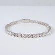 14K WG Lab Diamond Tennis Bracelet / 8.4gr / 4mm / 7in / 10.66Ct Lab Dia
