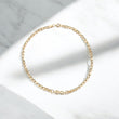 18K YG Infinity Anklet / 2.26gr / 2.7mm / 10in /