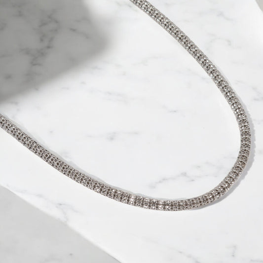 10K WG Moon Ice Chain / 30.4gr / 4.7mm / 26in /