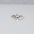 14K YG Lab Diamond Cushion Brilliant With Certificate Engagement Ring / 2.31gr / Sz 7 / 2.49 CTTW Lab VS / E-F