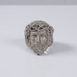 10K WG NO Diamond Jesus Face Rings / 31.2gr / Sz 10 / Ct Dia