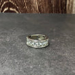 14K White Gold Lab Diamond Luxury Engagement Ring 3Ct Lab Dia Vs / 12.38gr / Size 10