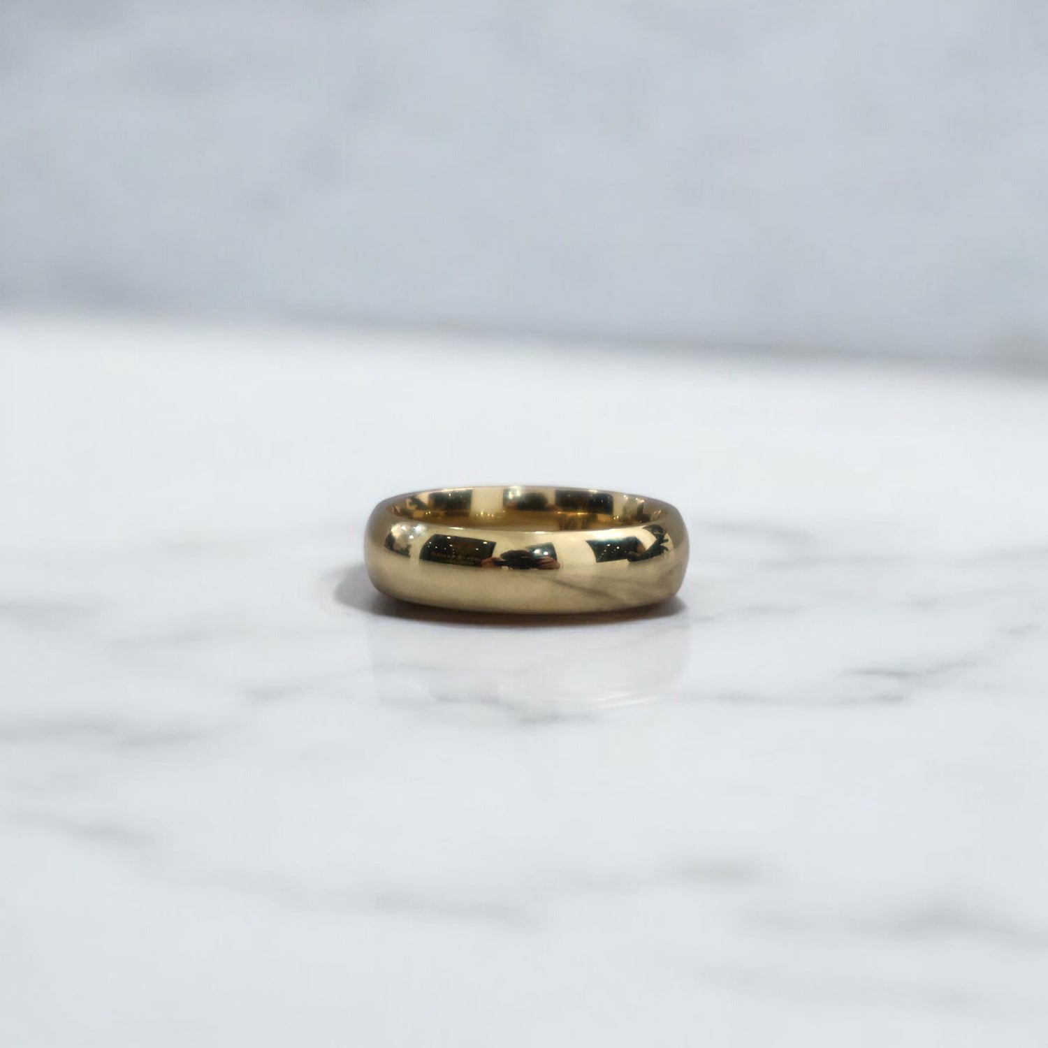 14K YG Luxury Engagement Ring / 2.17gr / 2mm / Sz 6