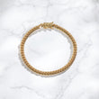 10K YG Micro Cuban Links Bracelet / 15.1gr / 5mm / 8in /