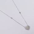 14K WG Diamond Heart Set Jewelry / 2.16gr / 1mm / 18in / 0.65Ct / VS2-SI / G-H