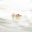 10K YG Diamond HK - Letter Z Rings / 2.54gr / Sz 7 / 0.12Wt Dia