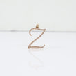 10K YG Diamond Little Letter Z Italics Pendant / 1.5gr / 0.8in / D-0.18Ct