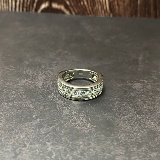 14K White Gold Lab Diamond Luxury Engagement Ring 1.94Ct Lab Dia Vs / 10.3gr / Size 10