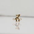 18K YG Bear Ironwork / 0.38gr / 0.4in /
