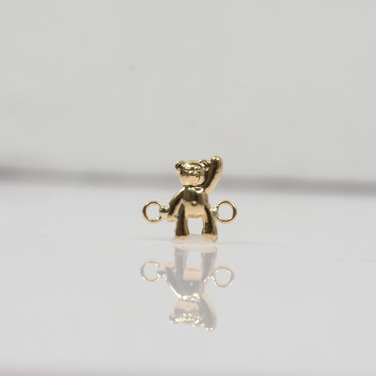 18K YG Bear Ironwork / 0.38gr / 0.4in /