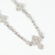 10K WG Diamond Balls With Crosses Chain / 89.94gr / 8mm / 22in / D-29.25Ct