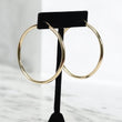 14K YG Fashion Hoop Earrings / 3.93gr / 2in /