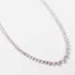14K WG Lab Diamond Luxury Round Chain / 17.68gr / 3mm / 17in / CVD-10.45Ct