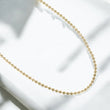 10K Yellow Gold Military Balls Chain / 17.6gr / 2.9mm / 28in