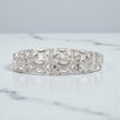 14K WG Diamond Fashion Bracelet / 19.34gr / 9.5mm / 7.5in / D-0.90Ct
